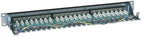 Intellinet Patch Panel, Cat6, FTP, 24-Port, 1U, Shielded, 90° Top-Entry Punch-Down Blocks, Black