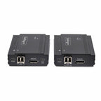 StarTech.com DisplayPort KVM Extender over Fiber Optic, 4K 60Hz, Console Extender Kit, Up to 984ft/300m (Multi-mode) with Pre-installed SFP+ Modules, 3x USB HID