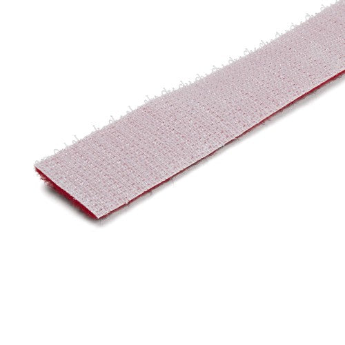 StarTech.com 50ft (15.2m) Hook and Loop Roll, Red, Cut-to-Size Reusable Cable Ties, Bulk Industrial Wire Fastener Tape, Adjustable Fabric Wraps, Reusable Self Gripping Cable Management Straps