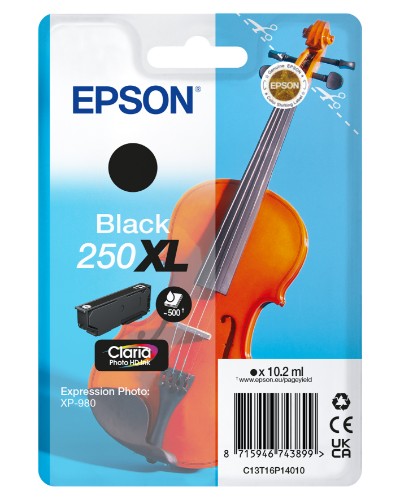 Epson C13T16P14010/250XL Ink cartridge black high-capacity, 500 pages 10.2ml for Epson Expression Photo XP-980