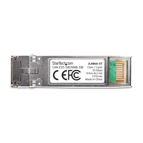 StarTech.com HPE JL486A Compatible SFP28 Module, 25GBase-LR, 25Gbps Single Mode Fiber (SMF), 10km (6.2mi), LC Connector, 1310nm, MSA 25 Gigabit Optical Transceiver