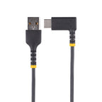 StarTech.com 3ft (1m) USB-A to USB-C Fast Charging Cable, Rugged, Right-Angled, Charge & Sync, 3A, USB 2.0, TPE Jacket and Aramid Fiber - USB Charging Cord