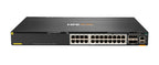 HPE Aruba Networking CX 6300M 24-port Smart Rate 1/2.5/5GbE Class 6 PoE and 4-port SFP56 Switch