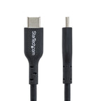 StarTech.com 10ft (3m) USB-C Charging Cable, Charge & Sync, 60W (3A) PD, USB 2.0 Laptop Charger Cable, TPE Jacket - Black USB C Charging Cord