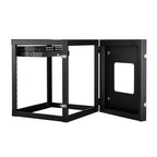 StarTech.com 4-Post 12U Hinged Wall-Mount Network Rack, 19" Open Frame Server Rack with 19.8in Mounting Depth, Wall Mount Swing Out Data Rack for IT / AV / Patch Panel / Computer Equipment