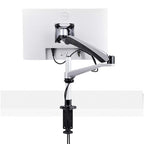 StarTech.com Desk Mount Monitor Arm For 27in 16:9 or 30in 21:9 Ultrawide Screens, VESA 75x75/100x100, Tool-Less Mechanical Spring Arm, C-Clamp/Grommet, TAA