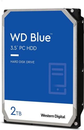 Western Digital Blue internal hard drive 2 TB 7200 RPM 256 MB 3.5" Serial ATA