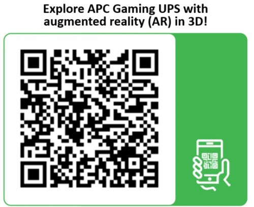 APC Back-UPS Pro for Gaming, 2200VA/1320W, Tower, 230V, 2x UK and 2x IEC C13 outlets, RGB Lights, Pure Sine Wave, Midnight (Black)