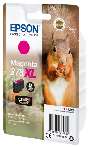 Epson C13T37934010/378XL Ink cartridge magenta high-capacity, 830 pages 9,3ml for Epson XP 15000/8000