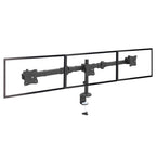 StarTech.com Desk Mount Triple Monitor Arm - Ergonomic VESA 3 Monitor Mount up to 27" (17.6lb/8kg) - Articulating & Height Adjustable Pole Mount - Tilt/Swivel/Rotate LCD/LED Screen - Desk Clamp/Grommet