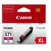 Canon 0333C001/CLI-571MXL Ink cartridge magenta high-capacity, 650 pages ISO/IEC 24711 400 Photos 11ml for Canon Pixma MG 5750/7750