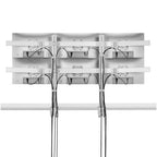 StarTech.com Six-Monitor Desk Mount with Crossbar, Up To 32-inch Computer Screens, Max 17.6lb (8kg) each, Dual Column, C-clamp/Grommet, Height Adjustable