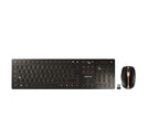 CHERRY DW 9100 SLIM keyboard Mouse included Universal RF Wireless + Bluetooth QWERTY Spanish Black