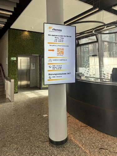 Allsee Technologies HV43D Signage Display Digital signage flat panel 109.2 cm (43") LCD Wi-Fi 700 cd/m² Full HD Black Built-in processor Android 7.1 24/7