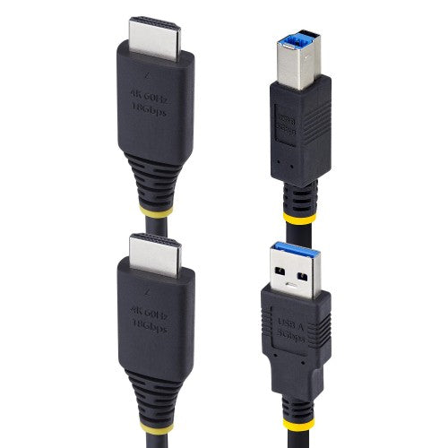 StarTech.com 10ft (3m) HDMI and USB 5Gbps KVM Cable, 4K 60Hz, HDMI 2.0 and USB Combo Cable for KVM Switches