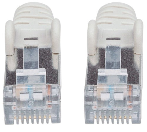 Intellinet Network Patch Cable, Cat6, 2m, Grey, Copper, S/FTP, LSOH / LSZH, PVC, RJ45, Gold Plated Contacts, Snagless, Booted, Lifetime Warranty