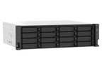 QNAP TS-1673AU-RP-16G NAS/storage server Rack (3U) Ryzen Embedded V1500B 16 GB DDR4 0 TB QNAP QTS Black, Grey
