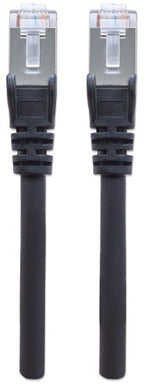 Intellinet Network Patch Cable, Cat6, 2m, Black, Copper, S/FTP, LSOH / LSZH, PVC, RJ45, Gold Plated Contacts, Snagless, Booted, Lifetime Warranty