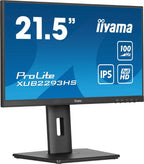 iiyama ProLite 21.5” IPS 3-side borderless monitor with height-adjustable stand for multi-monitor set-ups