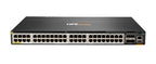 HPE Aruba Networking CX 6300M 48-port Smart Rate 1/2.5/5GbE Class 6 PoE and 4-port SFP56 Switch