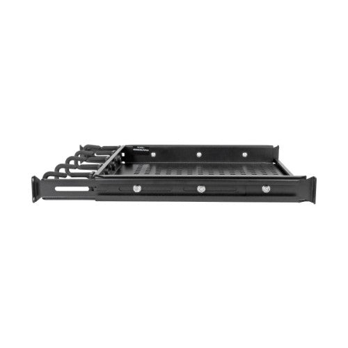 Tripp Lite SRWSHELF4P1U SmartRack Cantilevered Steel Rack Shelf - 1U, Vented, Integrated Cable Rings, 14.2 in. Deep, Holds up to 50 lbs (22.2 kgs)