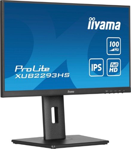 iiyama ProLite 21.5” IPS 3-side borderless monitor with height-adjustable stand for multi-monitor set-ups