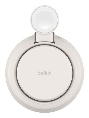 Belkin WIZ040MYSD mobile device charger Headphones, Smartphone Chrome, White USB Wireless charging Fast charging Indoor