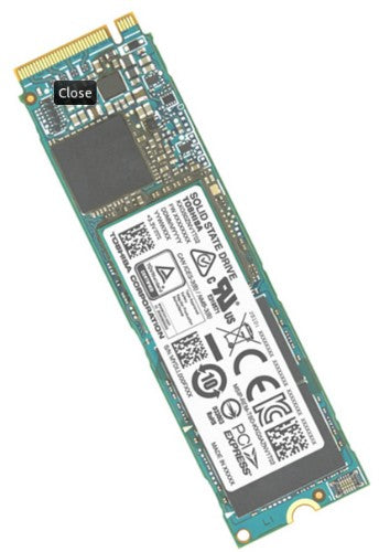 Toshiba KXG50ZNV256G internal solid state drive 256 GB M.2 PCI Express 3.1 NVMe TLC