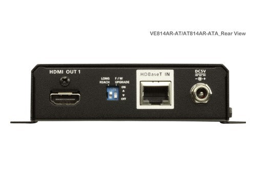 ATEN VE814AR AV extender AV receiver Black