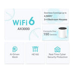 TP-Link DECO X55 (2-Pack) Dual-band (2.4 GHz / 5 GHz) Wi-Fi 6 (802.11ax) White 3 Internal