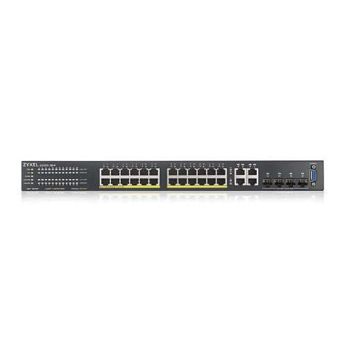 Zyxel GS2220-28HP Managed L2 Gigabit Ethernet (10/100/1000) Power over Ethernet (PoE) Black