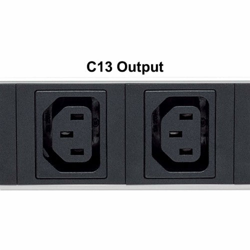 Intellinet 19" Intelligent 8-Port PDU, 19" Rackmountable C13 Intelligent Power Distribution Unit; Monitors Power, Temperature and Humidity