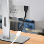 StarTech.com 6" (15cm) HDMI Port Saver Cable - 4K 60Hz High Speed HDMI 2.0 Extension Cable with Ethernet - Short HDMI Extension Cable - HDMI Male to Female Extension Adapter Cord