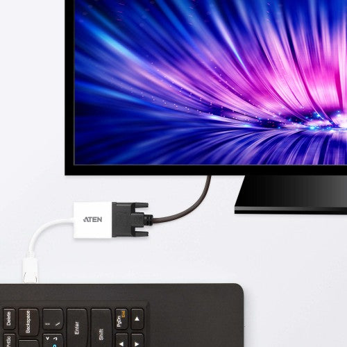 ATEN VC965 video cable adapter DisplayPort DVI-I White