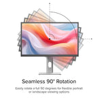 ALOGIC Clarity Pro computer monitor 68.6 cm (27") 3840 x 2160 pixels 4K Ultra HD LCD Black, Silver