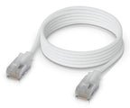 Ubiquiti UACC-Cable-Patch-EL-C6A-1M-W networking cable Translucent, White Cat6a