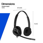 HP Poly Mission 425 Stereo USB Wired Headset Classic