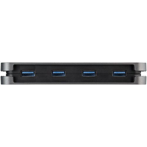StarTech.com 4 Port USB 3.0 Hub - USB-A to 4x USB-A - SuperSpeed 5Gbps Portable USB 3.2 Gen 1 Type-A Hub - USB Bus Powered - Laptop/Desktop USB Hub with Long Cable 28cm & Cable Management
