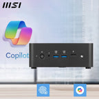 MSI Cubi NUC AI+ 2MG Intel Core Ultra 7 258V, Desktop PC, NUC, SFF, Mini Computer, HTPC, (32GB RAM, 1TB Storage, Windows 11 PRO NextGen Premium), Intel Arc Graphics/Embedded DDR5/Dual ThunderBolt 4/HDMI/Dual LAN/WiFi 6E/BT 5.3/VESA