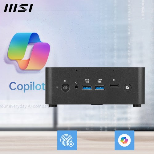 MSI Cubi NUC AI+ 2MG Intel Core Ultra 7 258V, Desktop PC, NUC, SFF, Mini Computer, HTPC, (32GB RAM, 1TB Storage, Windows 11 PRO NextGen Premium), Intel Arc Graphics/Embedded DDR5/Dual ThunderBolt 4/HDMI/Dual LAN/WiFi 6E/BT 5.3/VESA