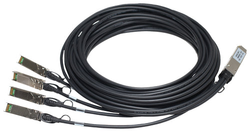 HPE Networking Comware X240 40G QSFP+ to 4x10G SFP+ 3m Direct Attach Copper Splitter Cable