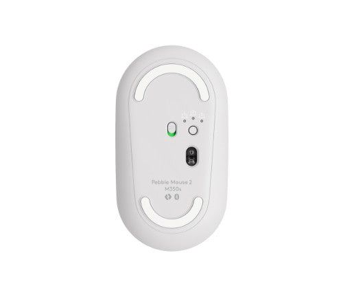 Logitech Pebble 2 M350s mouse Travel Ambidextrous RF Wireless + Bluetooth Optical 4000 DPI