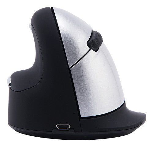 R-Go Tools Ergonomic mouse R-Go HE Break with break software, large (hand size &ge; 185 mm), left-handed, Bluetooth, black