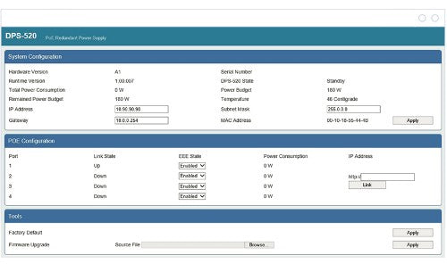 D-Link PoE Redundant Power Supply for 1520 Series (Non-Poe)