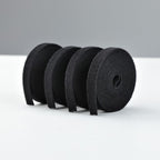 StarTech.com 4-pack 15ft (4.6m) Hook and Loop Roll, 0.5in Wide, Black, Cut-to-Size Reusable Cable Ties, Fastener Tape, Adjustable Fabric Wraps, Bulk Roll