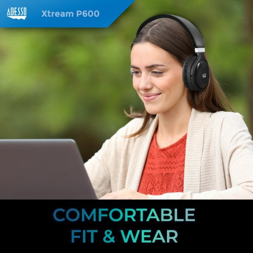 Adesso Xtream P600 Headset Wired & Wireless Head-band Calls/Music Bluetooth Black