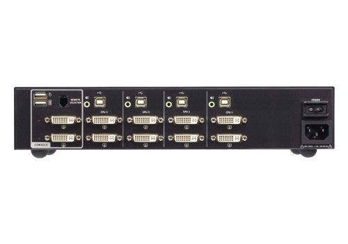 ATEN CS1144D4 KVM switch Black