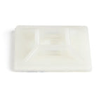 StarTech.com 100 Pack Cable Tie Mounts with Adhesive Tape for 0.21 in. (5.5 mm) Wide Ties - Nylon/Plastic Zip Tie Mounts - Electrical/Network Cable Wrap Mounts / 94V-2 Fire & UL Rated - TAA