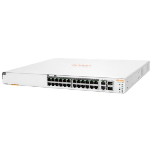 HPE Aruba Networking Networking Instant On Switch 20p Gigabit CL4 4p Gigabit CL6 PoE 2p 10GBT 2p SFP+ 370W 1960