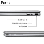 HP Chromebook x360 14b-cd0003na Intel® Core™ i3 i3-N305 35.6 cm (14") Touchscreen Full HD 8 GB LPDDR5-SDRAM 128 GB UFS Wi-Fi 6 (802.11ax) ChromeOS Silver